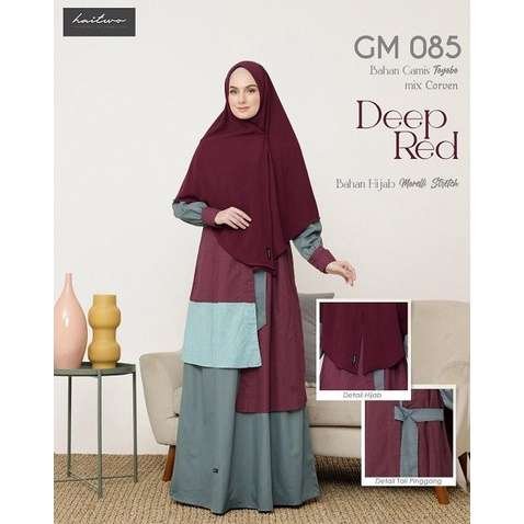 2071c7c49c3f2bd33527a0dc9e383b60.jpg HAITWO Gamis Dewasa GM 085 - Deep Red